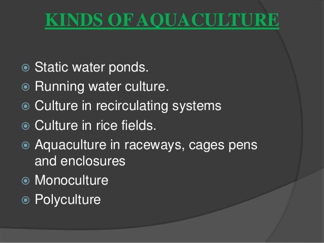 aquaculture facts aquaculture species
